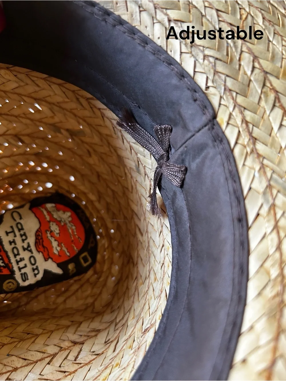 Embellished Straw Cowboy Hat Rustic Pinched Front Upturned Brim